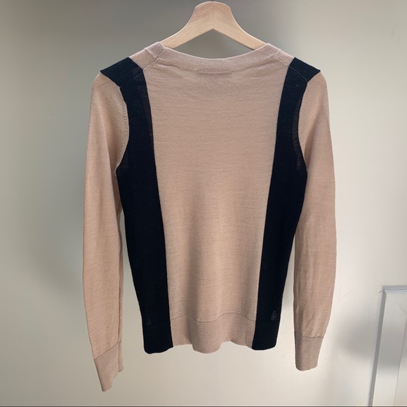 Loft• Black and Tan Crew Neck Sweater - Picture 4 of 4